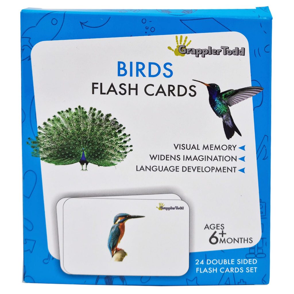 Buy Today at Grapplertodd Birds flashcard for toddler