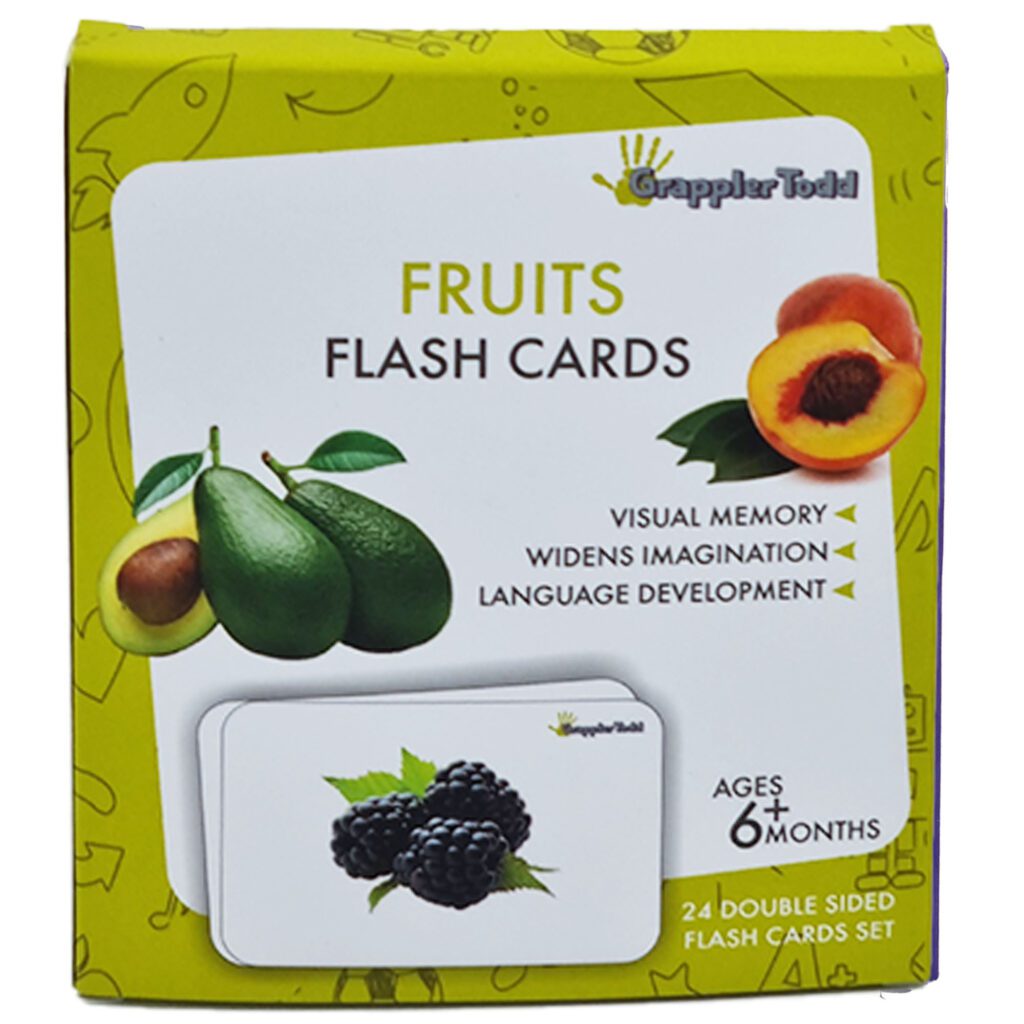 Buy Online Montessori Fruits Flashcard for toddler